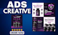 design high converting static ads and meta ad creative