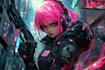design fantasy and cyberpunk character