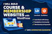 build a professional learndash lms website or online course wordpress platform