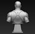 high quality 3d character head, hero bust, sci fi model, custom cosplay design