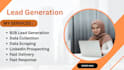 do professional sales lead generation, data collection and linkedin prospecting