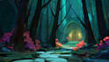 create stylized environment concept art, fantasy background