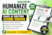 humanize ai content and rewrite ai articles naturally