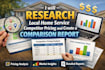 research local home service competitor pricing and create a comparison report