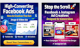 design high converting facebook ads and meta video ad creatives