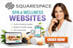 redesign squarespace spa website wellness therapy website massage service site
