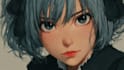 make anime drawing with anime art style character