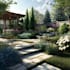 create backyard landscape design rendering