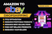 do amazon to ebay dropshipping product listing ebay SEO optimization store setup