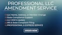 professionally file changes or amendments for your llc