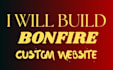 design and set up bonfire merch store