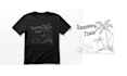 create typography summer t shirt and logo design