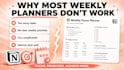 create a weekly planner to organize your life