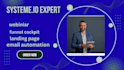 build a high converting sales funnel in systeme io, website setup, CRM software