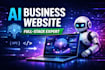 build or rebuild ai business website with full stack website development