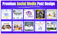 design premium instagram posts and carousels