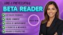 be your alpha beta reader for your fiction novels and provide reader report