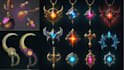 create 2d 3d game assets, game ui weapons game model props icon game environment