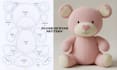 create sewing pattern tech pack design for hand made plush character stuffed toy