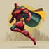 make super hero character design illustration