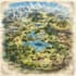 hand draw a fantasy map with digital watercolours