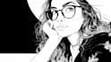 create custom black and white line art illustration