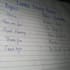 handwritten study notes and letters