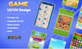 create 2d game art full game assets game UI
