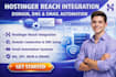 do hostinger reach website integration domain connection email automation dns