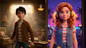 make pixar style 3d cartoon character and ai animation