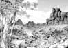 create colossal comic illustrations in manhwa and manga style