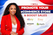 boost shopify store, ebay, amazon, redbubble, etsy store