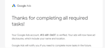 do google ads business operation verification
