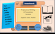 write your english and urdu pashto lebenslauf,  and cv