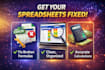 customize or fix your excel or google sheets spreadsheet