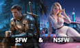 create 3d render ai art, both sfw and nsfw