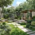 create backyard landscape design rendering