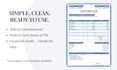 set up a clean, professional estimate template