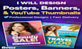 design professional posters banners and youtube thumbnails