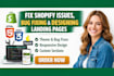 fix shopify issues bug fixing and designing shopify landing page customizations