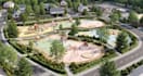 remodel 3d cottage complex,cabin house layout, mountain house exterior rendering