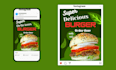 design instagram post and reel cover for cafe, food, beverage