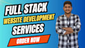do full stack custom website development as full stack developer