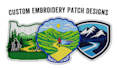 do embroidery patch design vector badge for digitizing