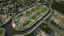relayout 3d urban park, public playground design, community landscape rendering