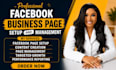 create and setup facebook business page