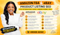 do amazon fba ebay product listing SEO title optimization audit error fixing sku