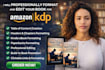 be your developmental book editor copy editing , amazon kdp journal book desgin