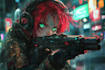 design anime character , cyberpunk character