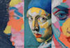 paint expressive colorful abstract portraits